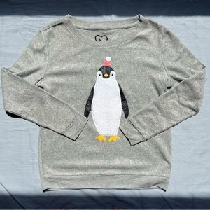 Aeropostale Holiday Penguin Graphic Sweatshirt